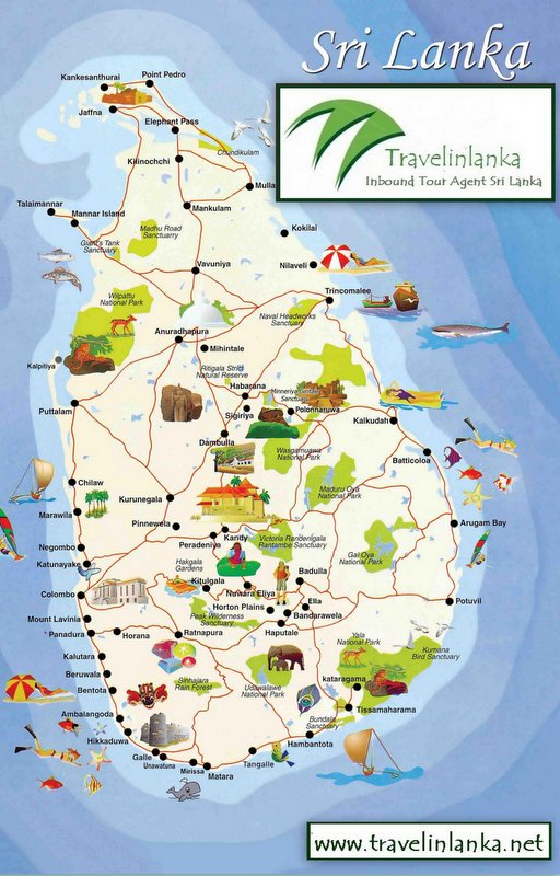 Map of Sri Lanka